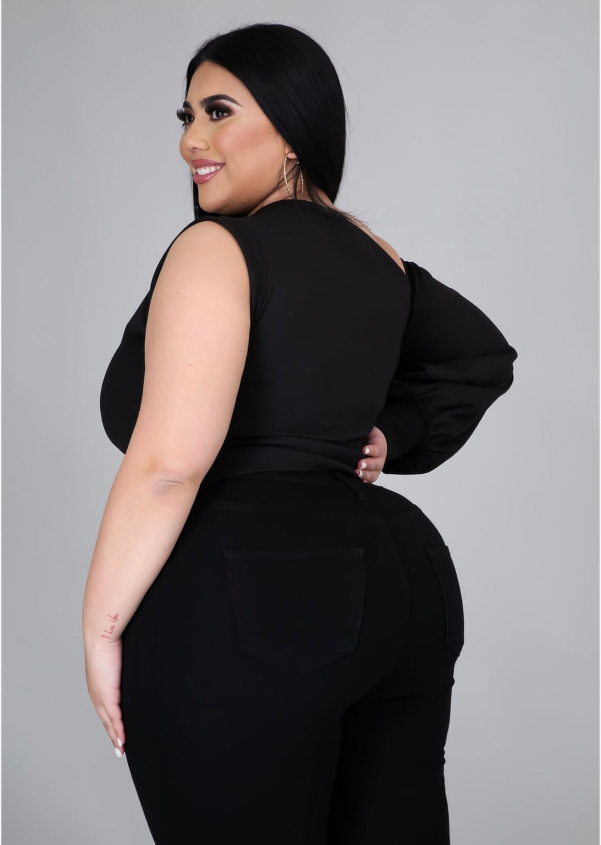 Dolly Divine One-Sleeve Plus Top