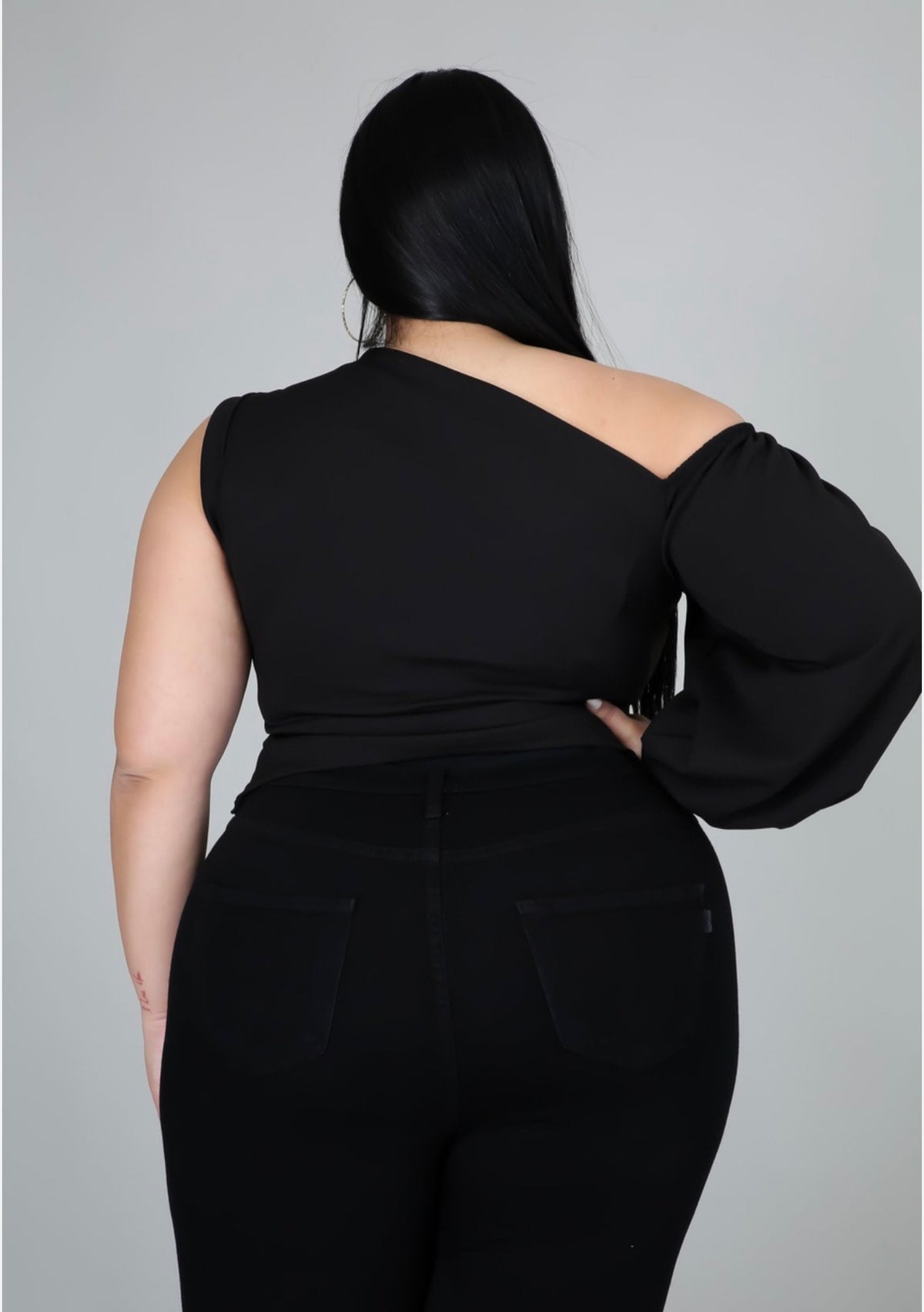 Dolly Divine One-Sleeve Plus Top