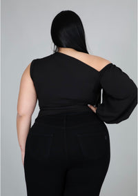 Dolly Divine One-Sleeve Plus Top