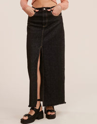 Mendoza Edgy Denim Skirt