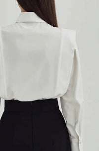 Saint Elegance Long Sleeve with Pleated Detailing Top