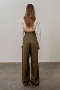 Elevated Mocha High-Rise Comfort Pants