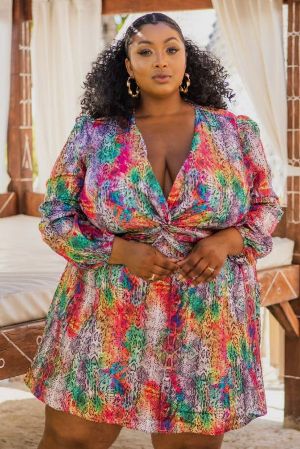 Curve Me Satin Dress