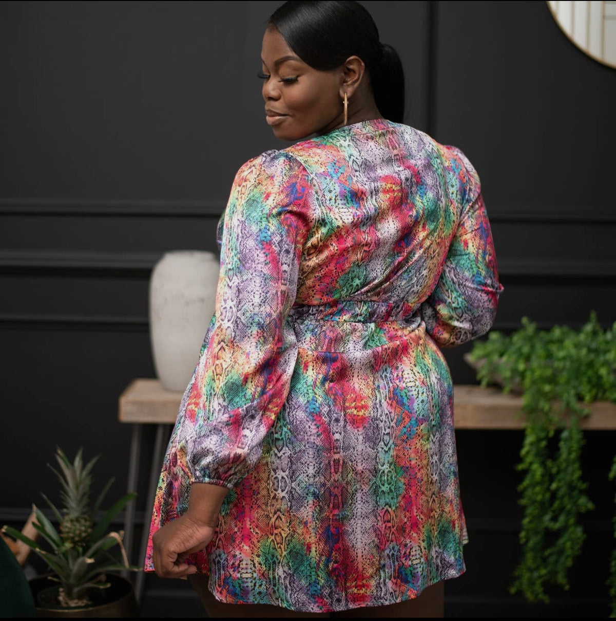 Curve Me Satin Dress