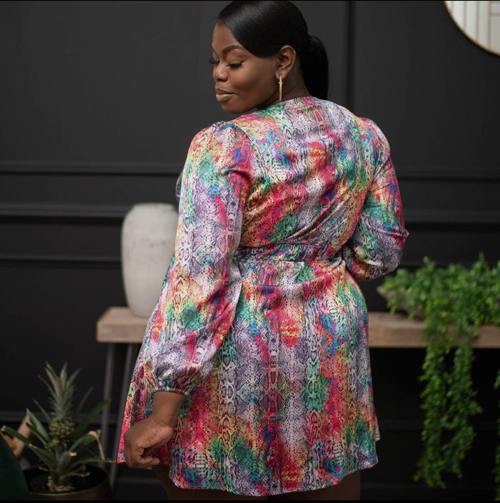 Curve Me Satin Dress