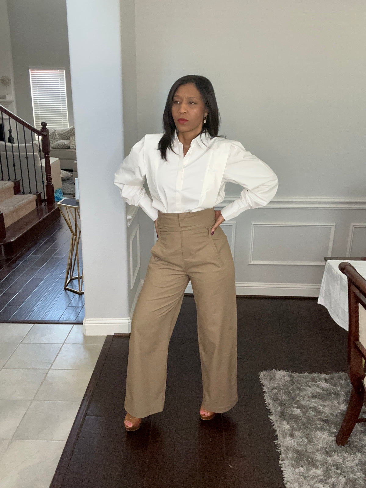 Elevated Mocha High-Rise Comfort Pants