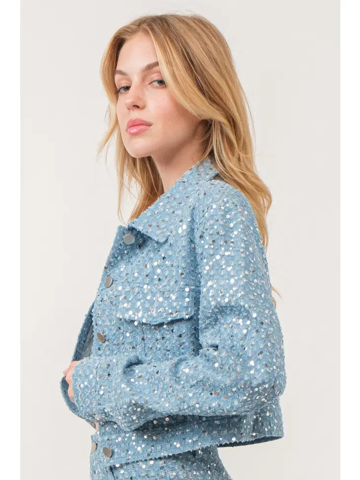 Revel denim jacket online women