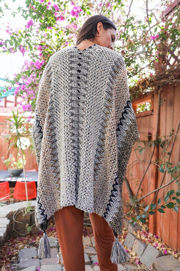 Boho Fall Crochet Ruana