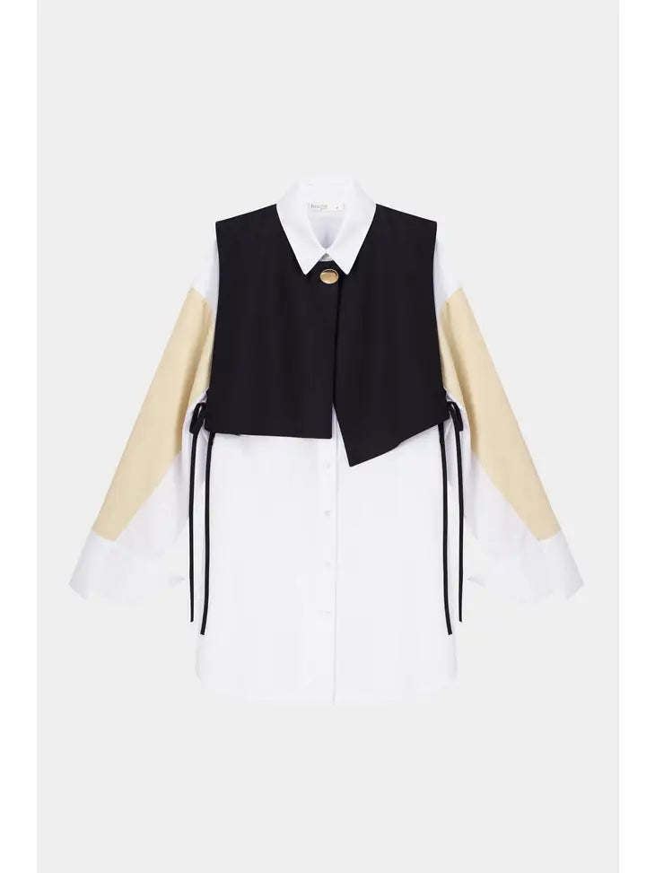 City Poplin Duo: Shirt & Vest