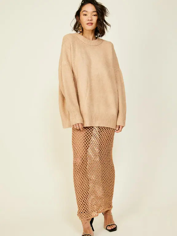 Bold Luminescence Netted Skirt