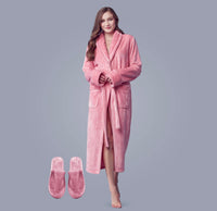 Plush Goddess Robe with Matching Slippers