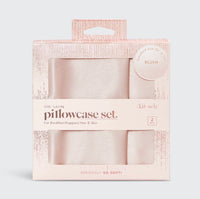 Silky Blush Satin Pillowcase Set