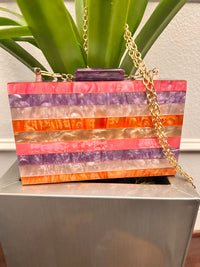 Luxe Marble Ava Clutch