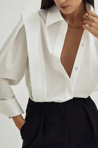 Saint Elegance Long Sleeve with Pleated Detailing Top