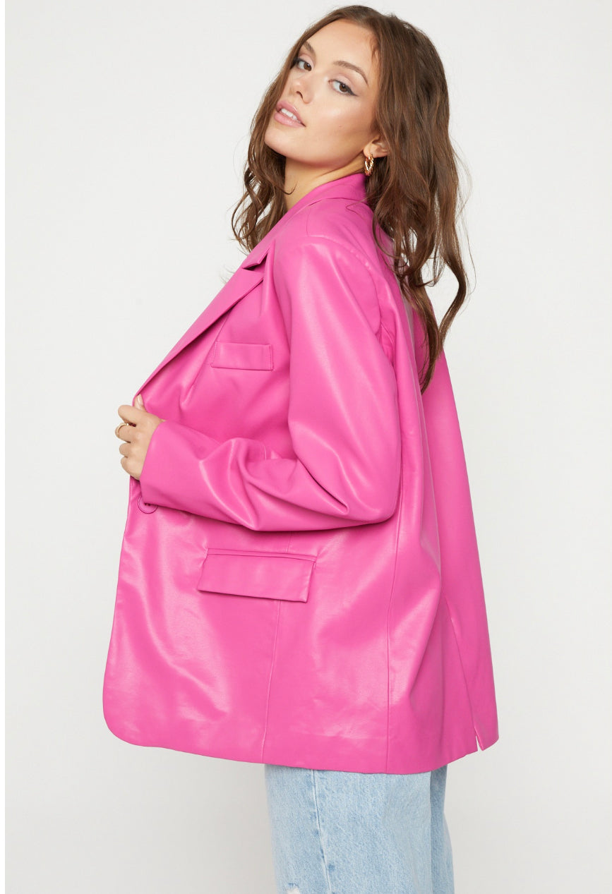 Pretty in pink blazer