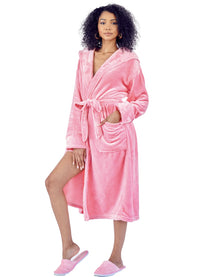 Plush Goddess Robe with Matching Slippers